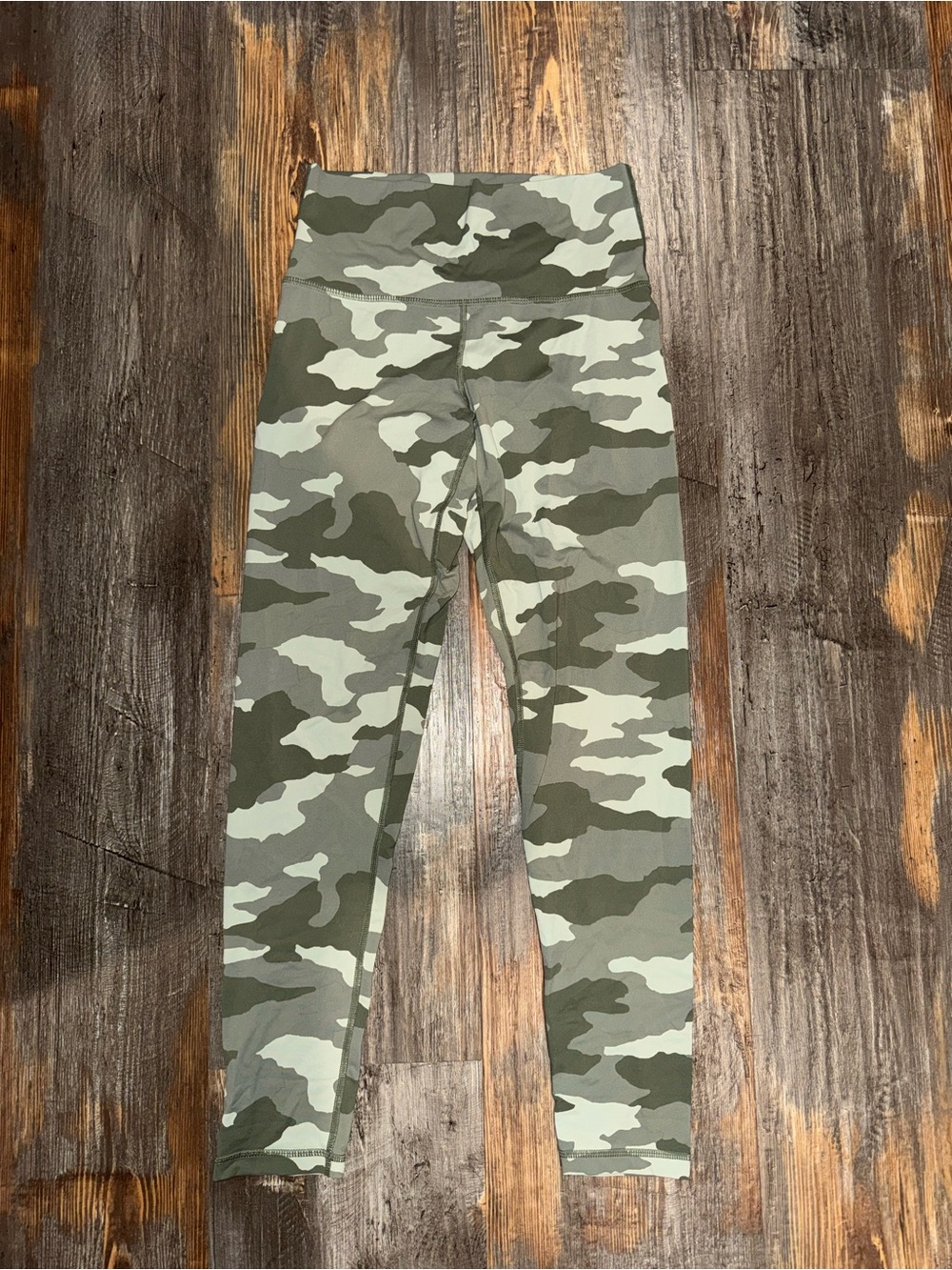 aerie Olive Green Camo High-Waist Leggings